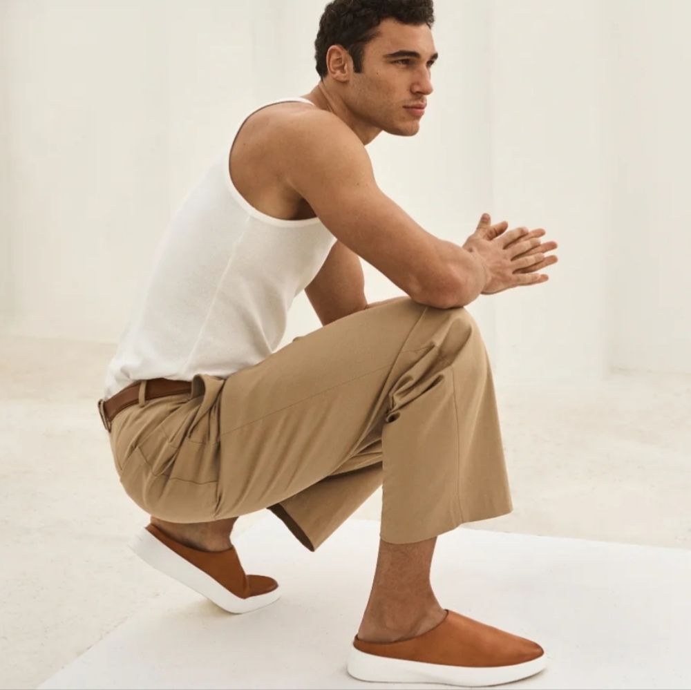 Wolf & Shepherd Brown Leather Cruise Mules
